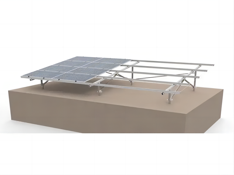 Ground solar mounting structure